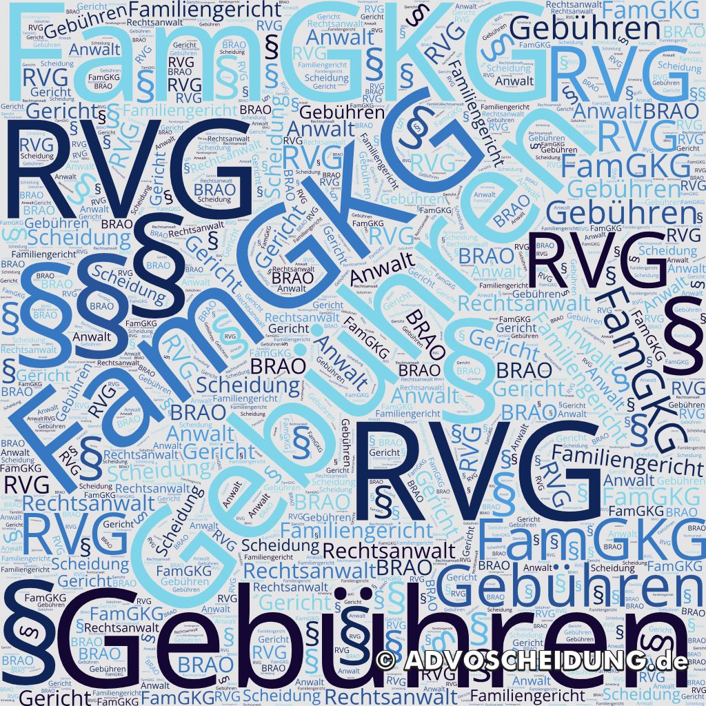 gesetzliche Gebühren Scheidung