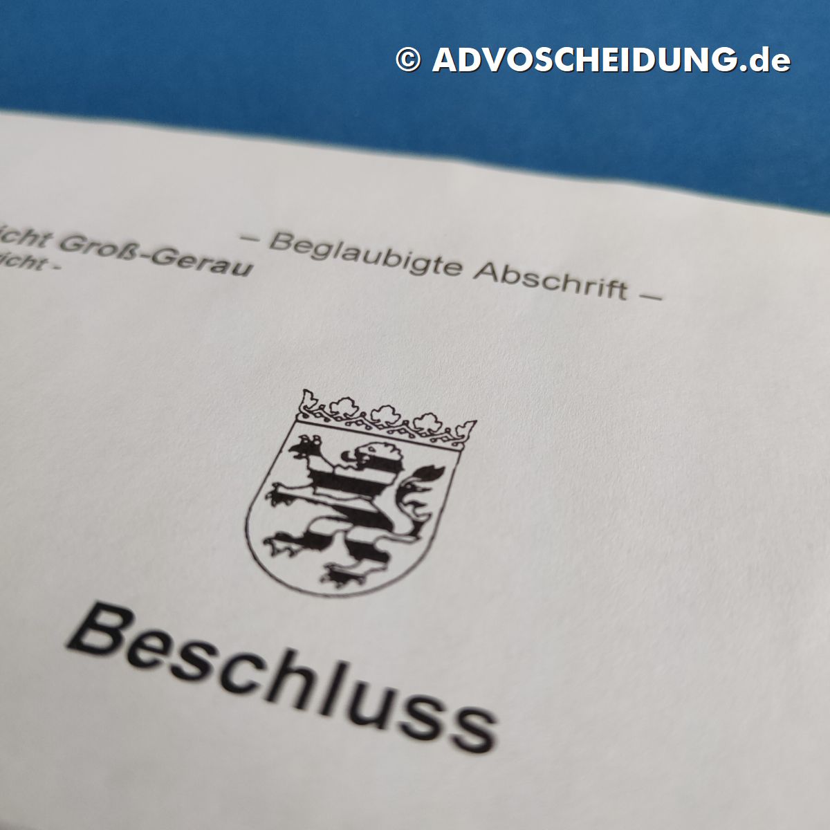 Scheidung online einreichen über das beA durch Anwalt in Groß-Gerau