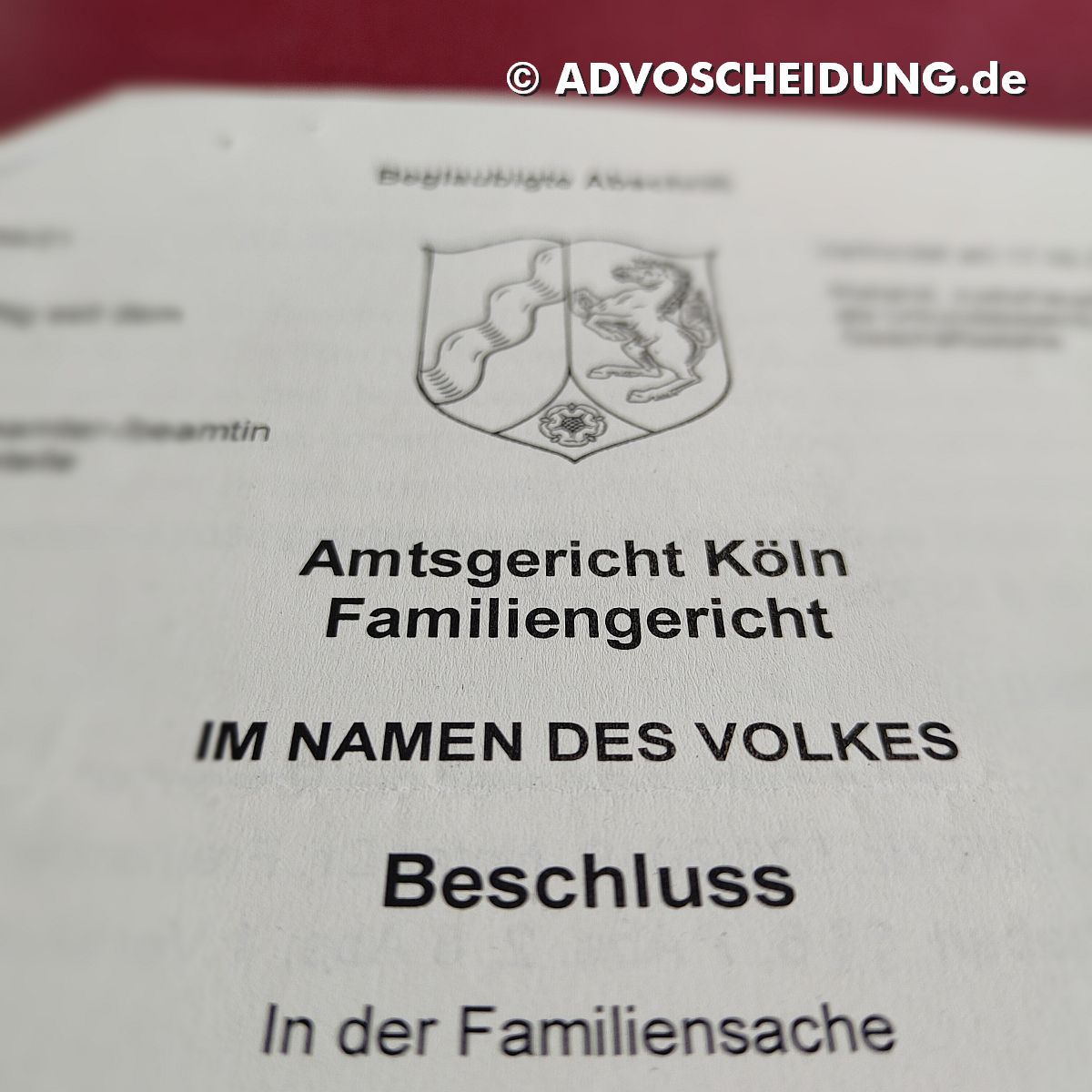 Scheidung online einreichen über beA in Köln