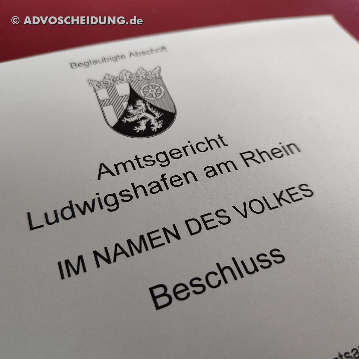 Per beA wird der Scheidungsantrag online durch den Scheidungsanwalt beim Familiengericht Ludwigshafen am Rhein eingereicht. Am Ende des Verfahrens erhalten Sie den Scheidungsbeschluss in Papierform. Scheidung online einreichen über das beA in Ludwigshafen am Rhein