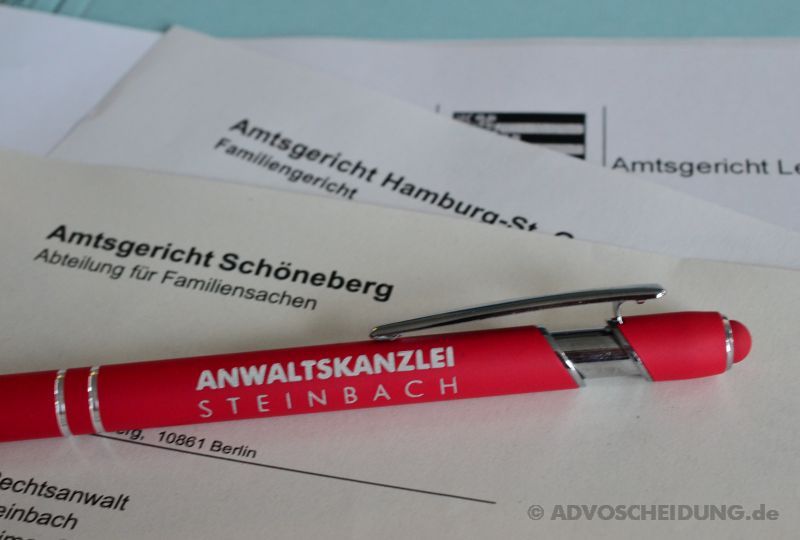 Rechtsanwalt kann in ganz Deutschland die Scheidung einreichen